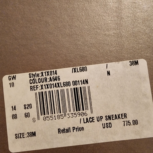 Giorgio Armani Tennis Shoes Size 7.5 - Picture 6 of 9